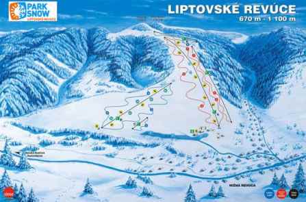 Mapa strediska PARK SNOW Liptovsk Revce